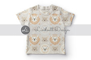 Cartoon lion with stars pattern, a Pattern Graphic by lindoet23 (Thumbnail 2 of 4)