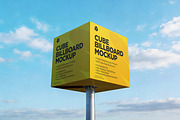 Cube Billboard Mockup, an Advertising Mockup by Pitchlook.Studio (Thumbnail 2 of 4)