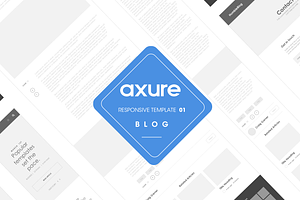 Axure Responsive Template Blog 01