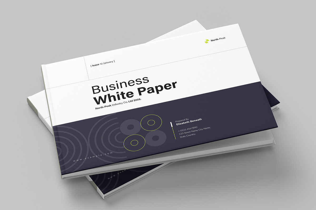White Paper Template Landscape, a Brochure Template by NorthPeak (Photo 10 of 12)