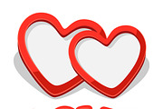 Photo frames with hearts., a Card Template by incomible (Thumbnail 2 of 2)