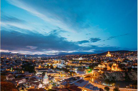 Scenic Top View Of Tbilisi Georgia, an Architecture Photo by Our Amazing World
