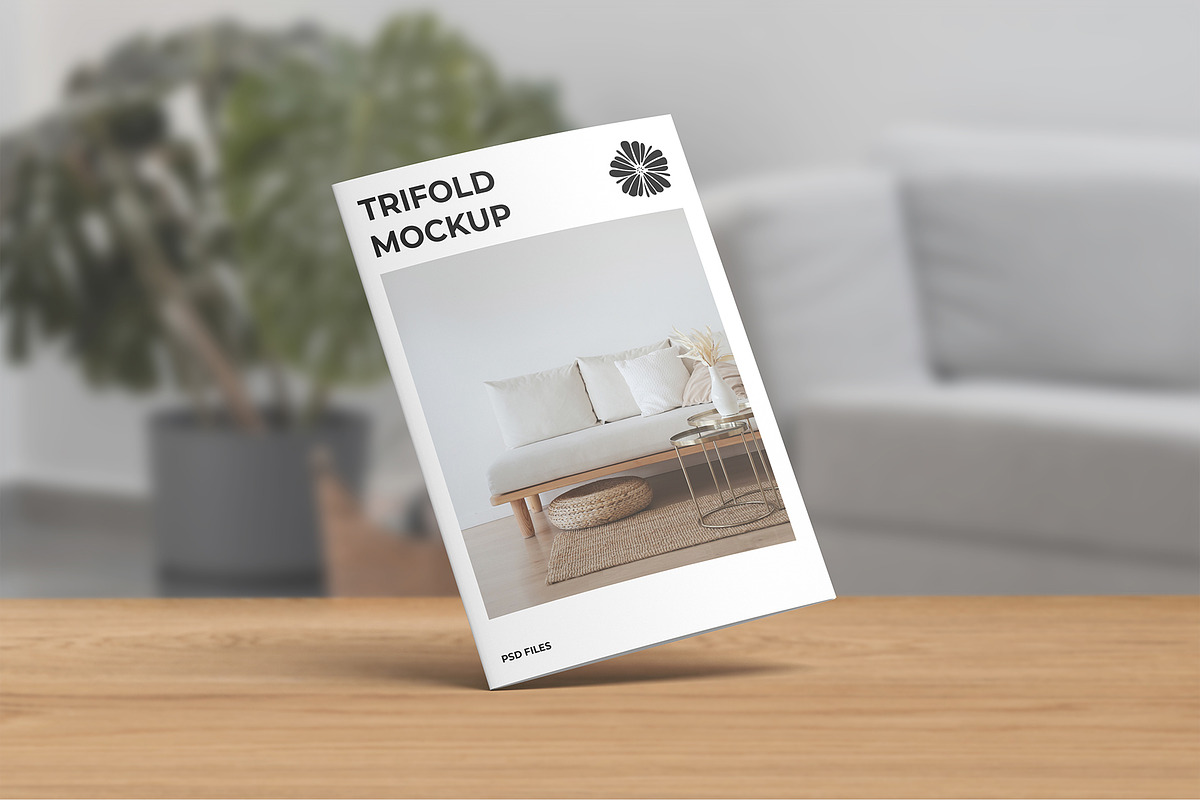 A5 Trifold Brochure Mockup, a Books & Magazine Mockup by graphicpages (Photo 9 of 16)