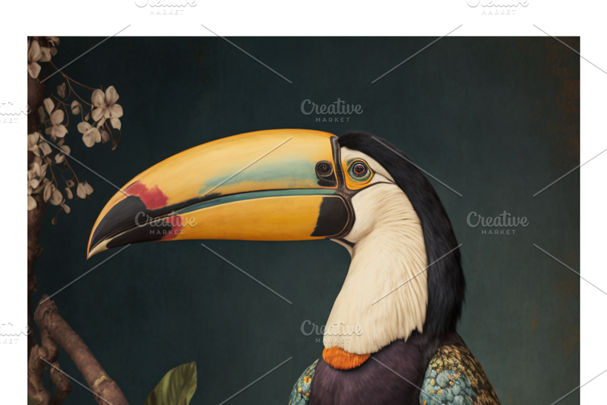 Biwi Collection · Majestic Birds, a Texture Illustration by milatovar (Photo 12 of 17)