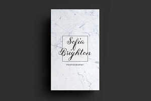 Marble Photography Business Card