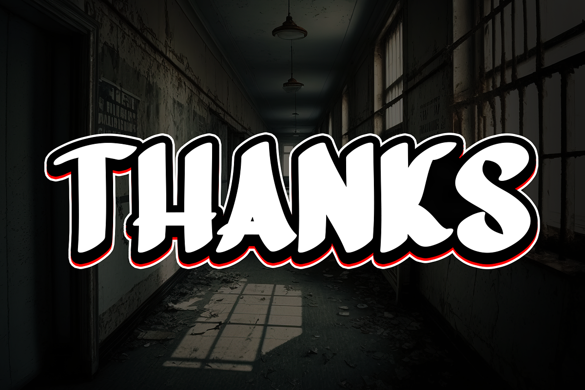 School Horror | Script Font, a Script Font by Scratchones (Photo 8 of 8)