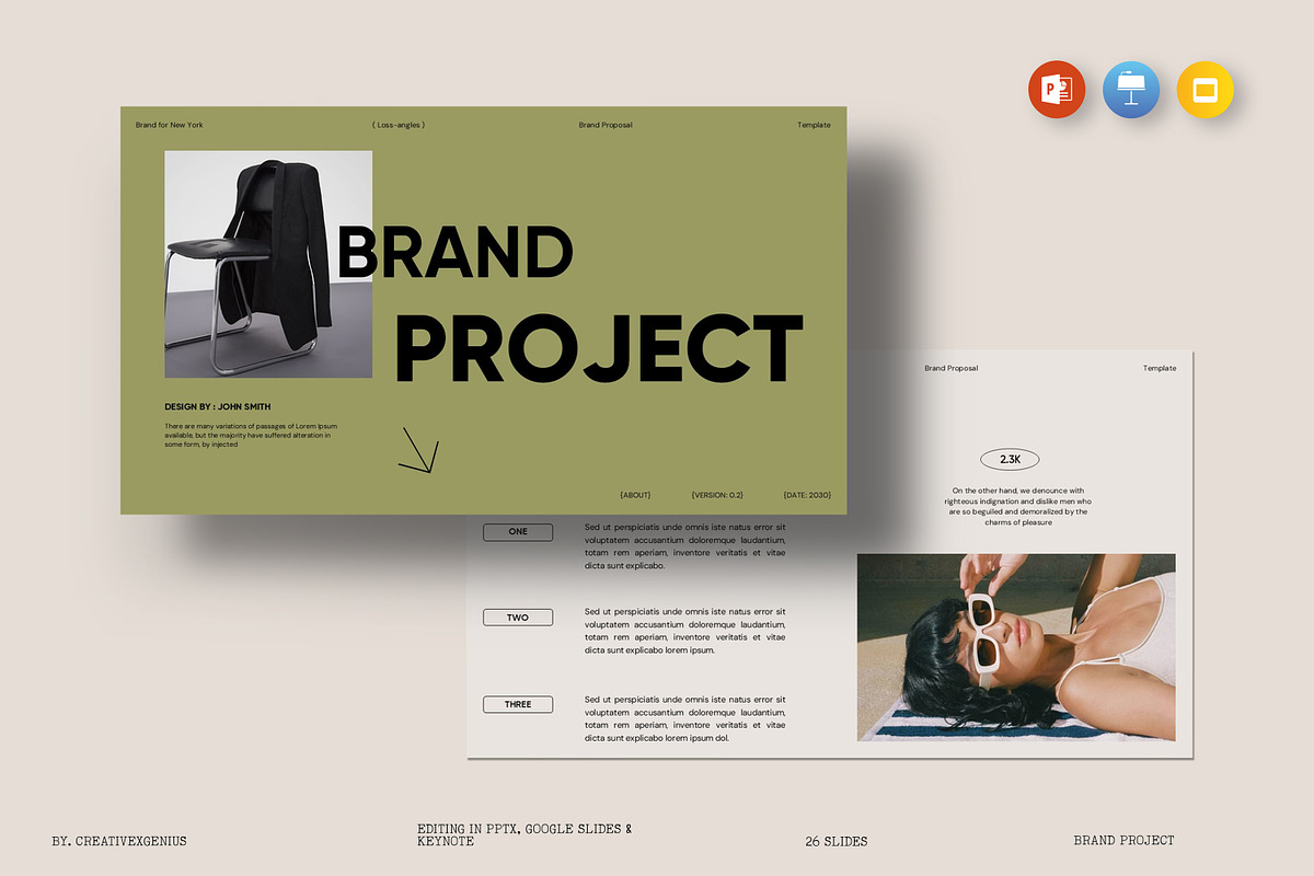 Brand Project Presentation Template