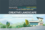 Creative landscape construction kit, an Object Illustration by Digithings (Thumbnail 1 of 10)