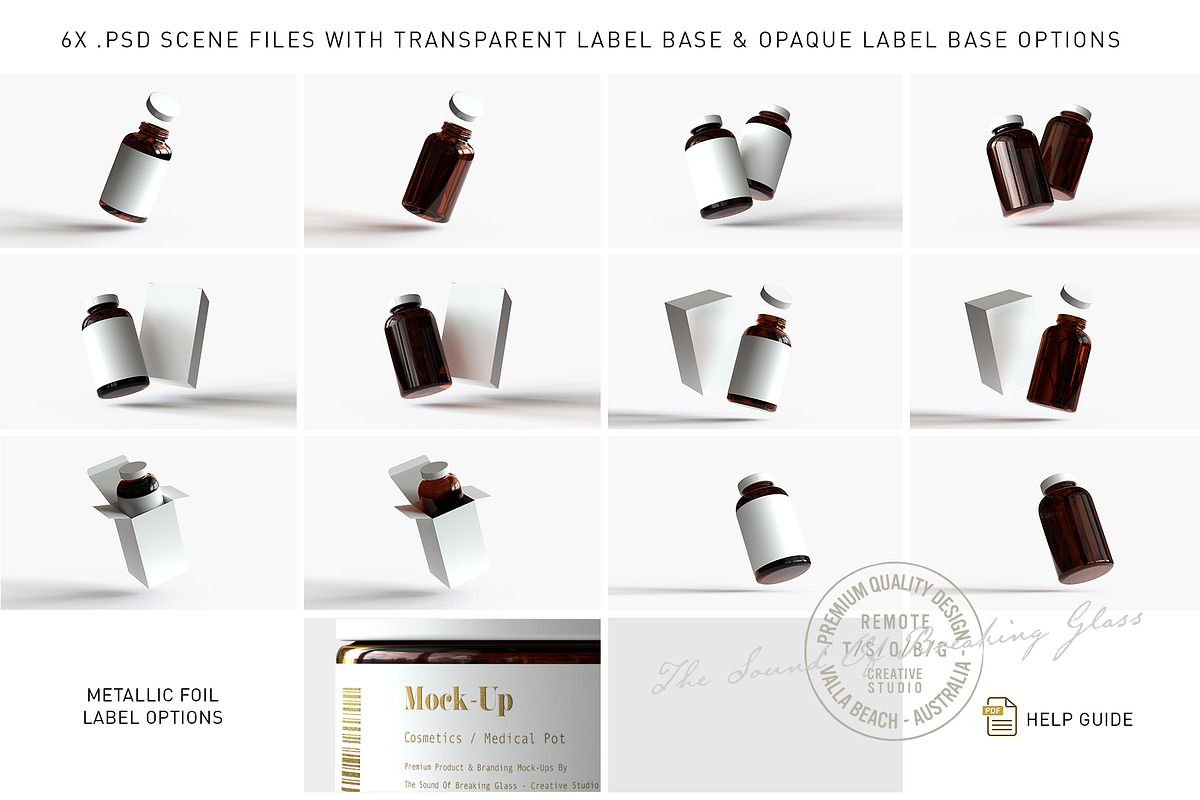 Vitamins | Supplement Bottle Mock-Up, a Cups & Container Mockup by TSOBG (Photo 2 of 13)