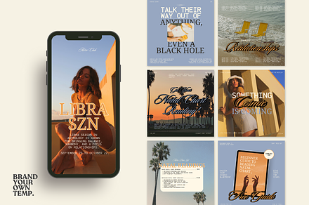 Astrology Canva Templates, a Social Media Template by BYOTstudios