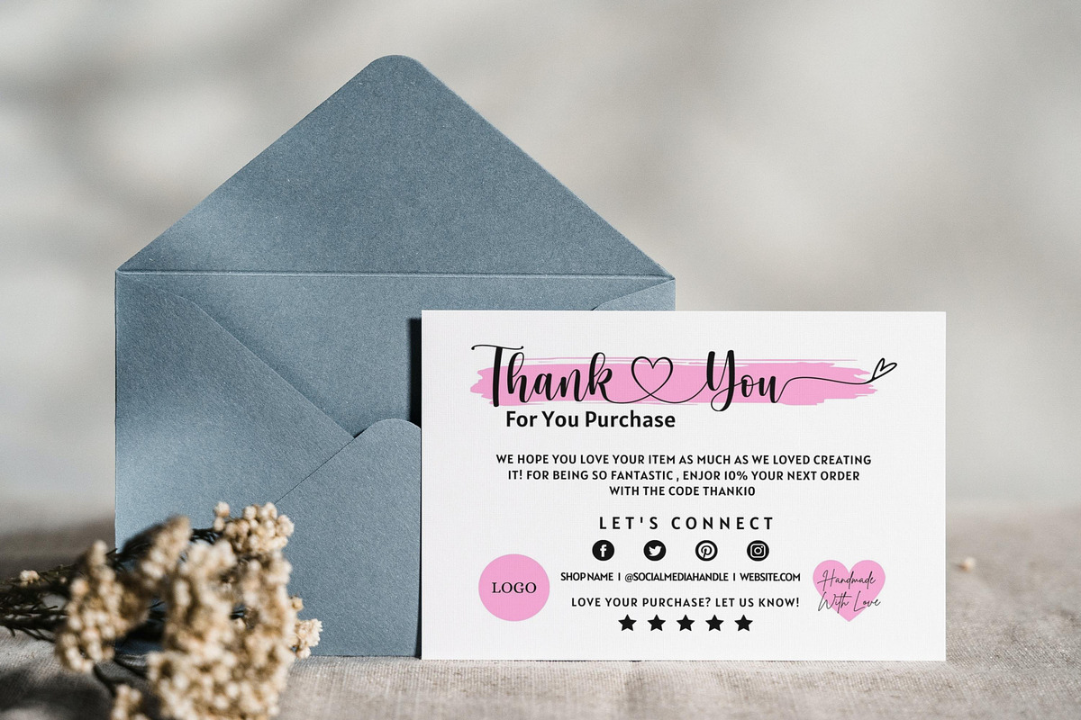 Thank You Card For Small Business, a Flyer Template by Oskar Wantopi (Photo 6 of 12)