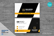 Construction Canva Business Card 02, a Business Card Template by PSDPixel (Thumbnail 1 of 4)