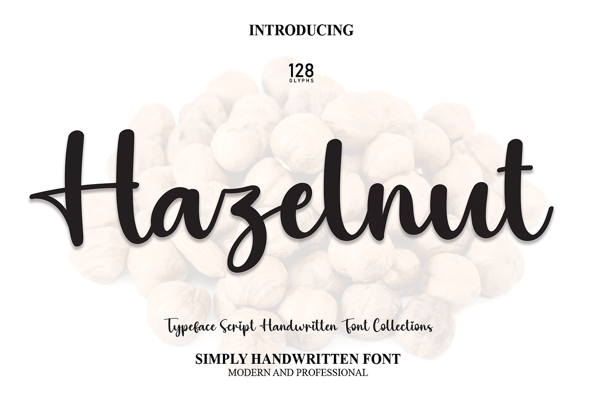 Hazelnut | Script Font, a Script Font by Scratchones (Photo 1 of 8)