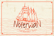 Noterwan A Handwritten Font, a Handwritten Font by Tera Asset Garage (Thumbnail 1 of 6)