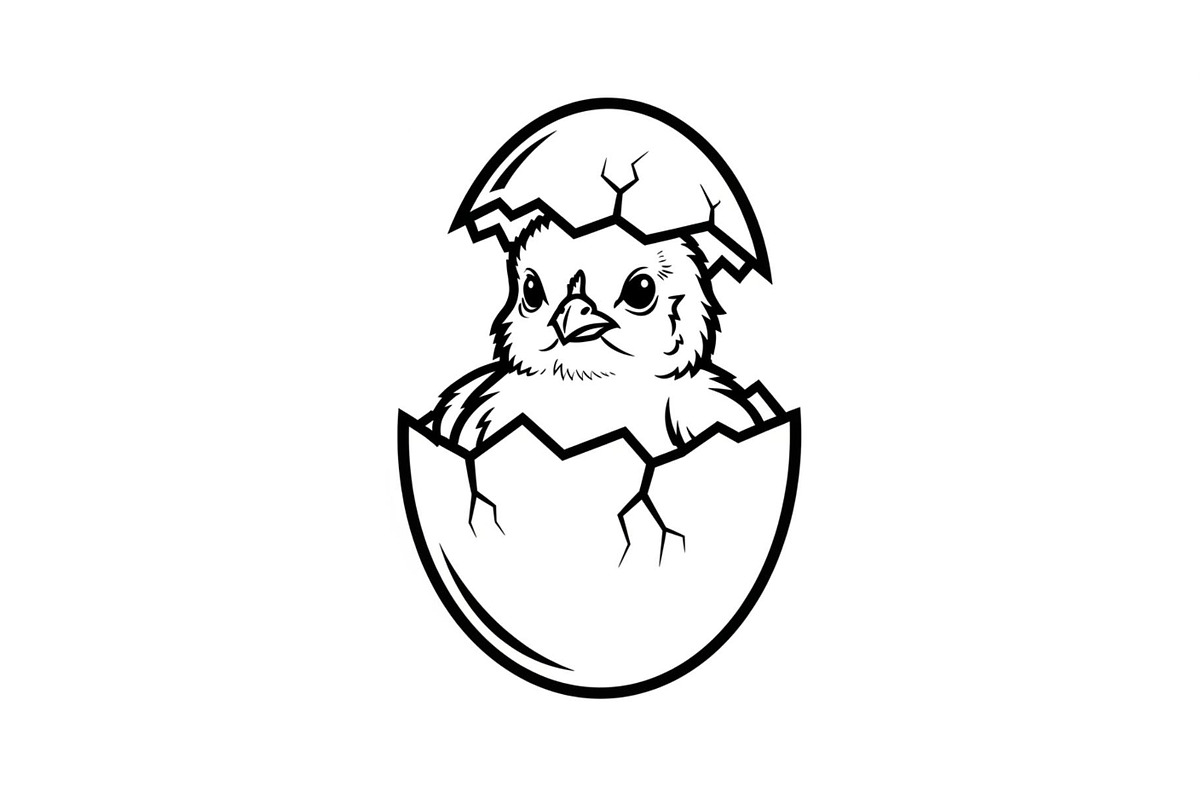Cute Easter Chick Hatch Vector Bundl, an Illustration by jahid234 (Photo 48 of 51)