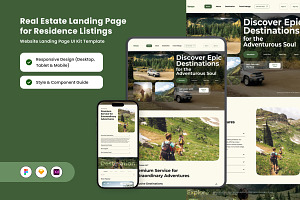 Venture - Travel Adventure Landing, a Landing Page Template by twinstd