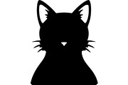 Cute Cat Silhouette Vector Mega, an Animal Illustration by Designer_Momina (Thumbnail 26 of 31)