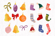 WINTER HOLIDAYS PACK, an Illustration by Maria Summer (Thumbnail 7 of 24)