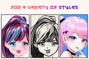 140 Procreate Manga Brushes, a Brush Add-On by RadekBroz (Thumbnail 5 of 9)