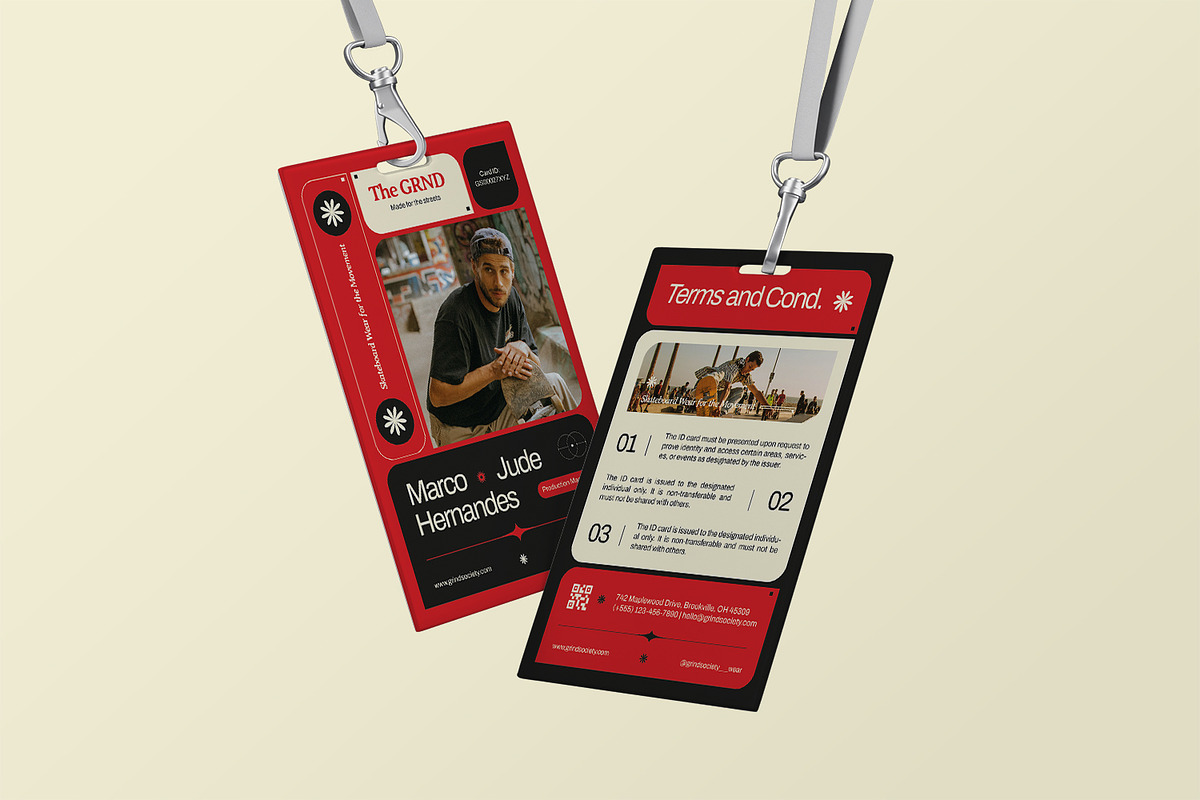 Grind Society Skateboard - ID Card, a Print Template by StreaksideStd (Photo 3 of 3)