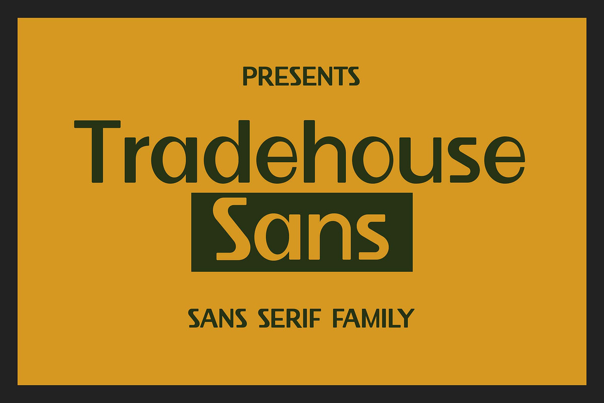 Tradehouse Sans Serif Family Font, a Sans Serif Font by UICreative (Photo 1 of 13)