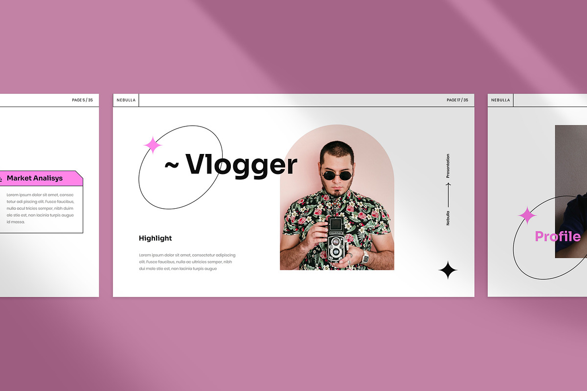 Nebulla InDesign, a Presentation Template by Visuel Colonie® (Photo 3 of 8)