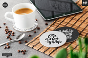 Round Coasters Mock-ups Set, a Cups & Container Mockup by Mocca Mockups Store (Thumbnail 8 of 24)