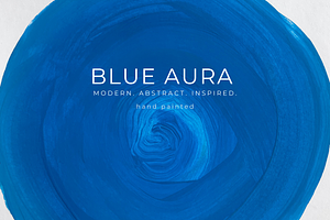 ABSTRACT BLUE AURA ART