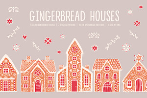 Gingerbread houses, a Decorative Illustration by Good Studio