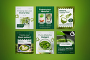 Matcha Shop Social Media Post Pack, a Flyer Template by The Good Store (Thumbnail 3 of 4)