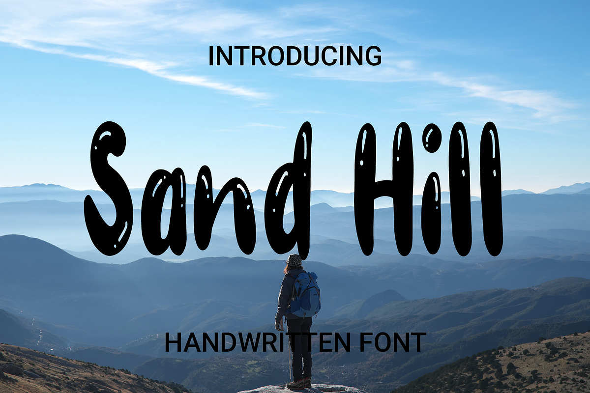 Sand Hill, a Handwritten Font by WisnoetypeCo (Photo 1 of 4)