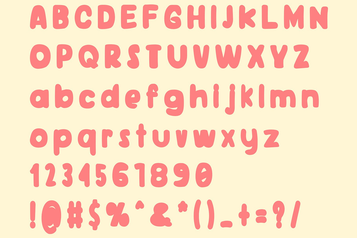 Stuckin - cute clean fonts, a Sans Serif Font by nicollr's store (Photo 2 of 2)