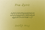 Free Spirit - Swirly Italics, a Handwritten Font by MEG BURK CHOI (Thumbnail 2 of 2)