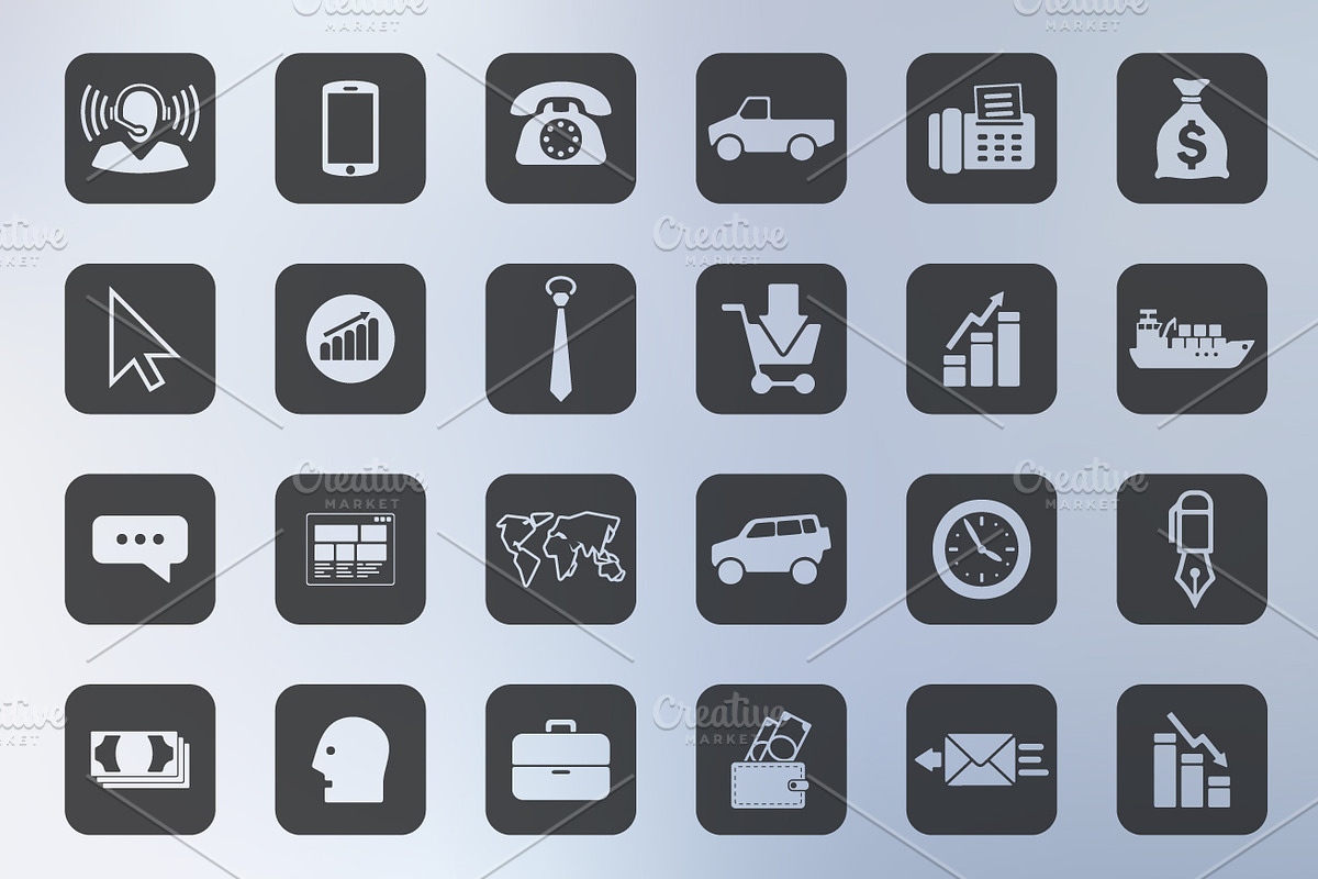 120 business icons, an Icon by Palau (Photo 3 of 5)