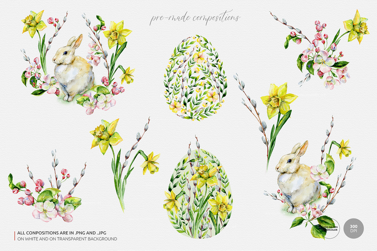 Easter illustrations & patterns, a Decorative Illustration by Anna Myslivets Art (Photo 5 of 9)