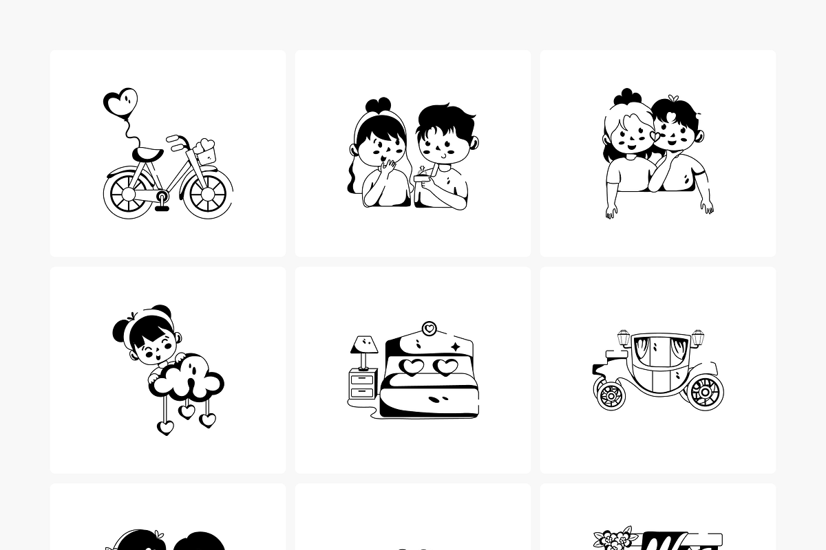 Animated Love and Wedding Icons, a Duotone Icon by Prosymbols (Photo 13 of 14)