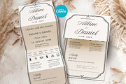 Elegant Black Cream Wedding Invite, an Invitation Template by Arslan (Thumbnail 1 of 3)