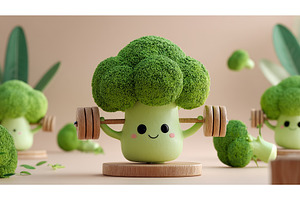 A cartoon featuring broccoli is, a Food & Drink Photo by ZinetroN