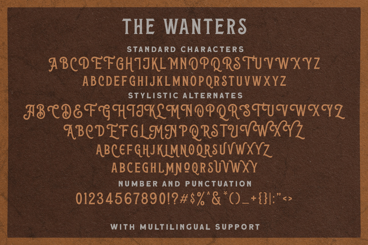 The Wanters - Display Typeface, a Font by Letterhend Studio (Photo 9 of 10)