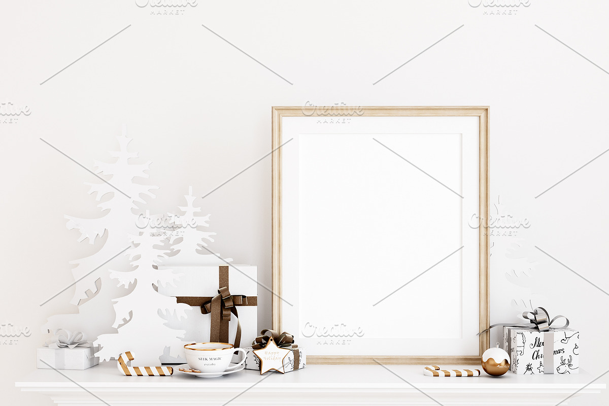 Christmas Frame Mockup Bundle -20, a Print Template by Mockup Shop (Photo 25 of 39)
