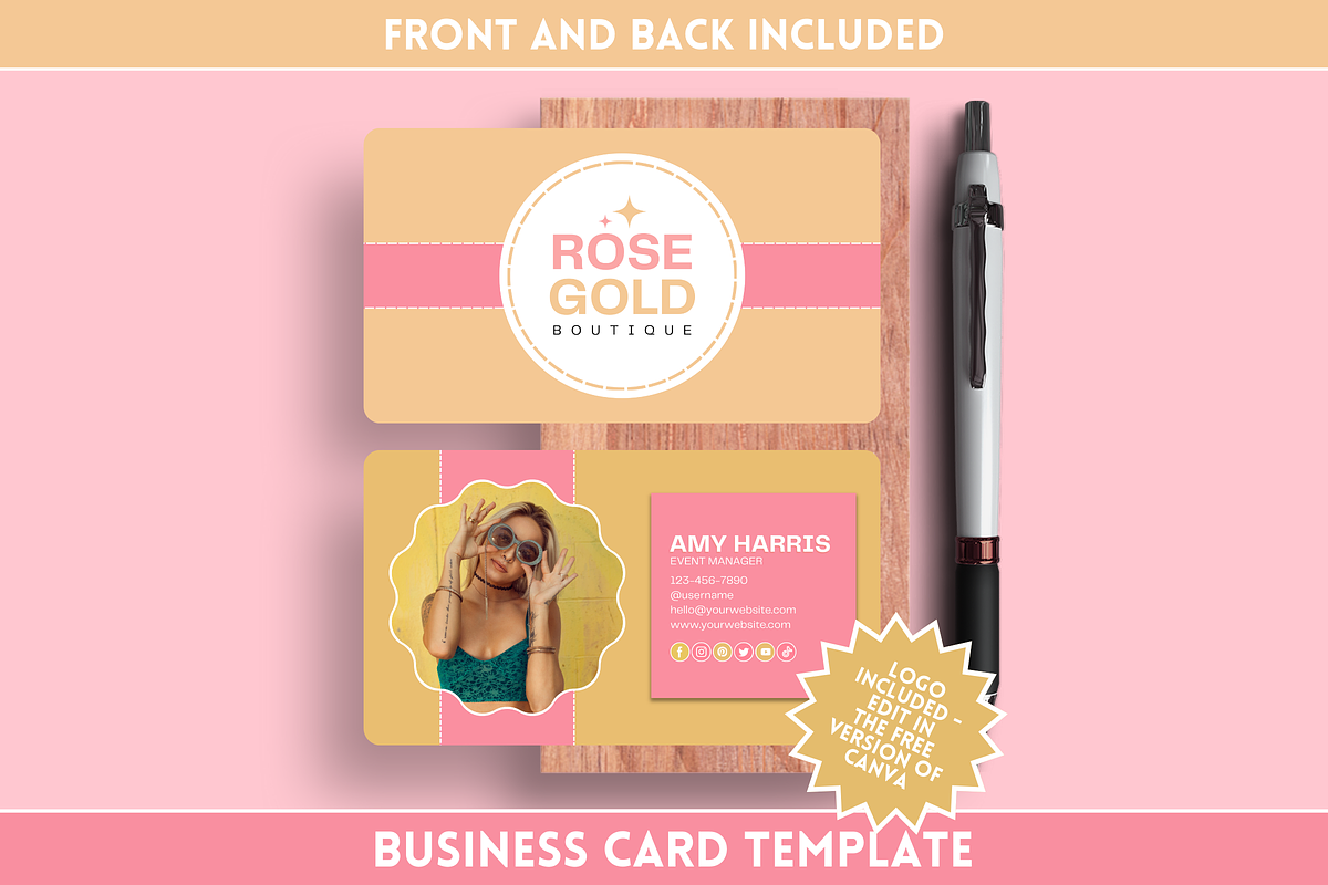 Colorful Business Card, a Business Card Template by SunshineStudioBoutique (Photo 1 of 10)