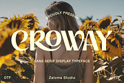Croway, a Sans Serif Font by Zaloma Studio (Thumbnail 1 of 20)