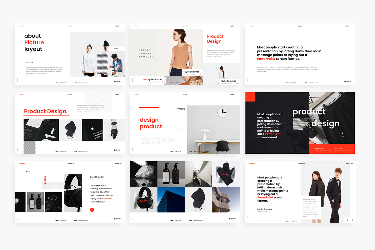 Nicole Business PowerPoint Template, a Presentation Template by Mikokit (Photo 2 of 10)
