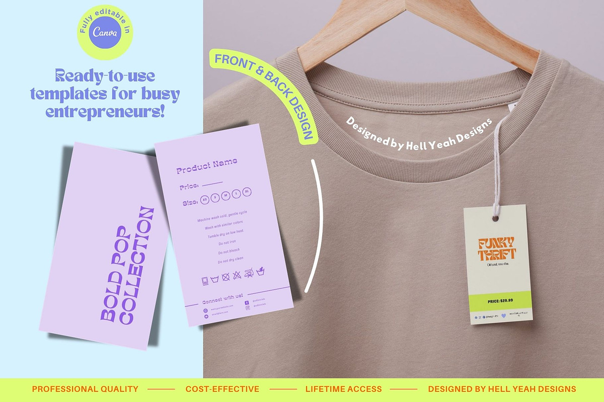 Funky Hang Tags Templates, a Card Template by Hell Yeah Designs (Photo 4 of 9)