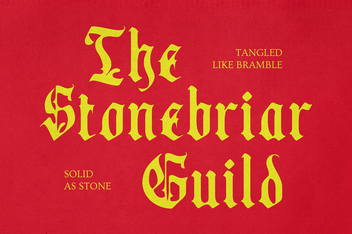 CS Mabel Drawn, a Blackletter Font by Craft Supply Co. (Photo 2 of 8)