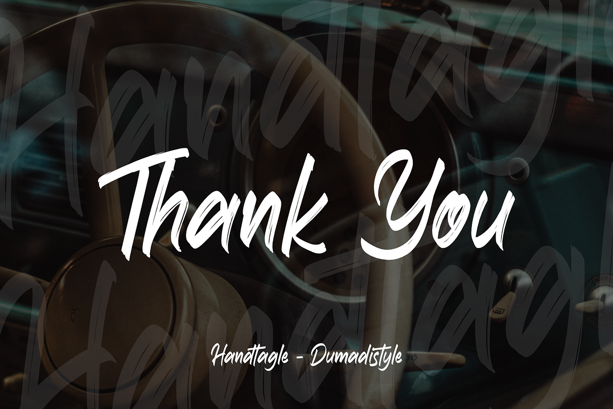 Handtagle, a Font by Dumadistyle (Photo 6 of 6)