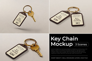 Key Chain Mockup, a Product Mockup by Pitchlook.Studio