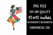 Watercolor Retro 4th of July Clipart, an Illustration by Designking (Thumbnail 4 of 5)