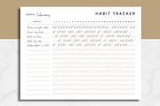 Monthly Habit Tracker Printable, a Stationery Template by AntDesignStudio (Thumbnail 2 of 8)