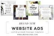 Boutique Website Ads, a Websites & App Template by Brand Candi (Thumbnail 1 of 5)